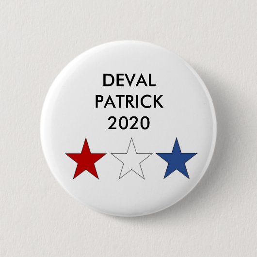 Badge Rond 5 Cm Bouton présidentiel DEVAL PATRICK 2020 (Devant)
