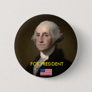 Badge Rond 5 Cm Bouton présidentiel : Washington pour le président