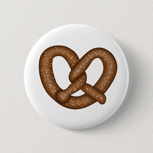 Badge Rond 5 Cm Bouton Pretzel (Devant)