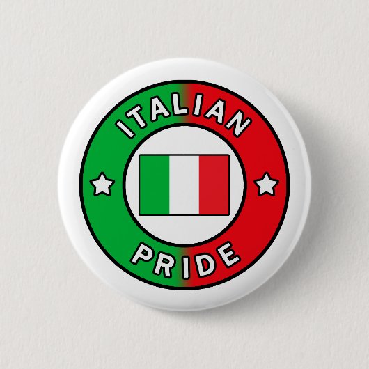 Badge Rond 5 Cm Bouton Pride italienne (Devant)