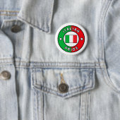 Badge Rond 5 Cm Bouton Pride italienne (En situation)