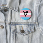 Badge Rond 5 Cm Bouton Pride transgenre (En situation)