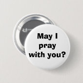 Badge Rond 5 Cm Bouton Priez avec vous (Devant & derrière)