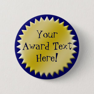 Badge Rond 5 Cm Bouton Prix d'excellence personnalisé