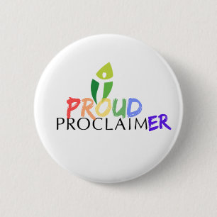 Badge Rond 5 Cm Bouton ProclamationER Fier