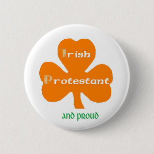 Badge Rond 5 Cm Bouton protestant irlandais de fierté