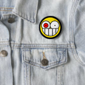 Badge Rond 5 Cm Bouton psychotique (En situation)