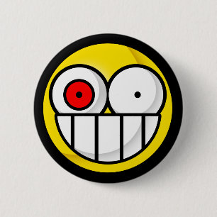 Badge Rond 5 Cm Bouton psychotique