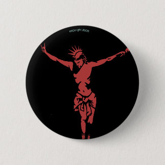 Badge Rond 5 Cm Bouton punk de Jésus