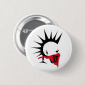 Badge Rond 5 Cm Bouton punk extrême de logo (Devant & derrière)