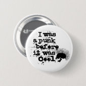 Badge Rond 5 Cm bouton punk rock (Devant & derrière)