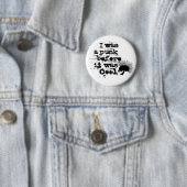Badge Rond 5 Cm bouton punk rock (En situation)