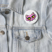 Badge Rond 5 Cm Bouton Qat rétro (En situation)