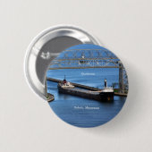 Badge Rond 5 Cm Bouton Québécois Duluth (Devant & derrière)