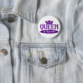 Badge Rond 5 Cm Bouton Queen of Karaoke (En situation)