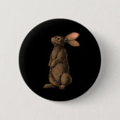 Badge Rond 5 Cm Bouton Rabbit (Devant)