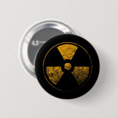Badge Rond 5 Cm Bouton radioactif (Devant & derrière)