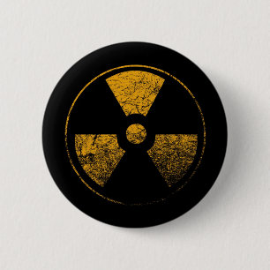 Badge Rond 5 Cm Bouton radioactif