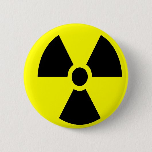 Badge Rond 5 Cm Bouton radioactif (Devant)