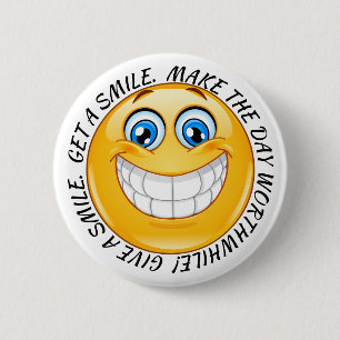 Badge Rond 5 Cm Bouton Raison De Smiles