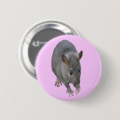 Badge Rond 5 Cm Bouton Rat (Devant & derrière)
