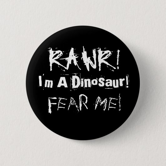 Badge Rond 5 Cm Bouton Rawr (Devant)