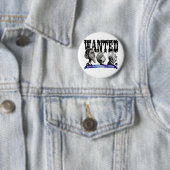 Badge Rond 5 Cm Bouton Recherché d'élection (En situation)
