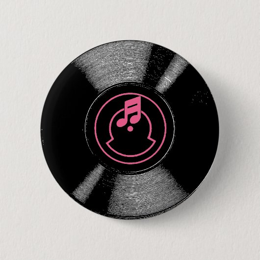 Badge Rond 5 Cm Bouton record (Devant)