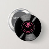 Badge Rond 5 Cm Bouton record (Devant & derrière)