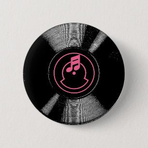 Badge Rond 5 Cm Bouton record