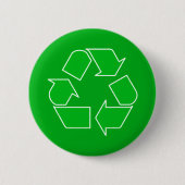 Badge Rond 5 Cm Bouton Recyclage (Devant)