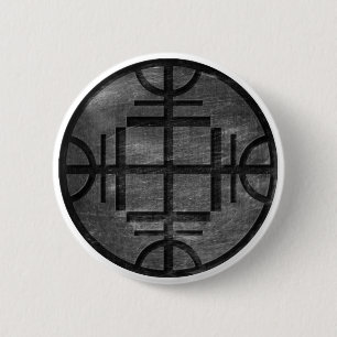 Badge Rond 5 Cm Bouton - repoussez le mal