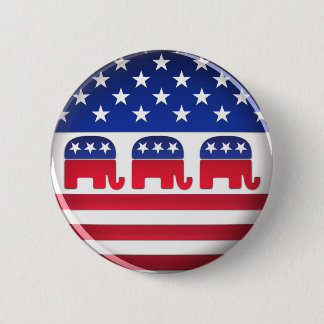 Badge Rond 5 Cm Bouton républicain de vote - bouton