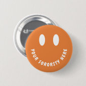Badge Rond 5 Cm Bouton Retro tendance Soit Happy Sorority (Devant & derrière)