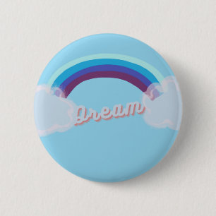Badge Rond 5 Cm Bouton Rêver