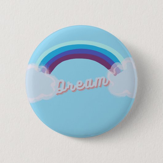 Badge Rond 5 Cm Bouton Rêver (Devant)