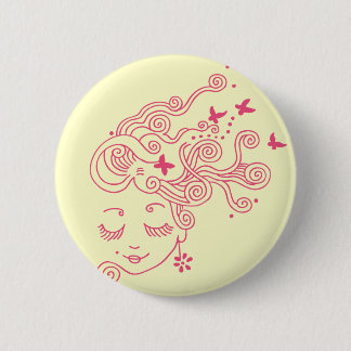 Badge Rond 5 Cm Bouton Rêveur