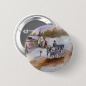 Badge Rond 5 Cm Bouton rêveur d'hivers (Devant & derrière)