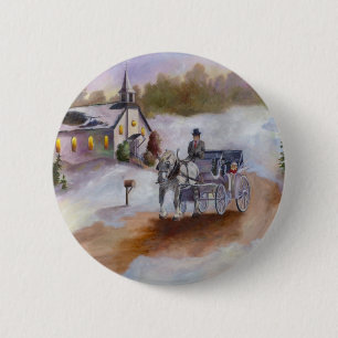 Badge Rond 5 Cm Bouton rêveur d'hivers