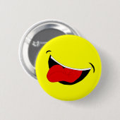 Badge Rond 5 Cm Bouton riant de bouche (Devant & derrière)