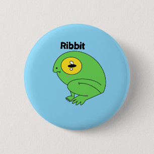 Badge Rond 5 Cm Bouton Ribbit