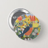 Badge Rond 5 Cm Bouton Robin (Devant & derrière)