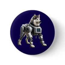 Bouton Robot Malamute