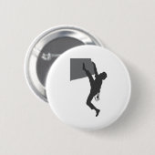Badge Rond 5 Cm Bouton Rock Climber (Devant & derrière)