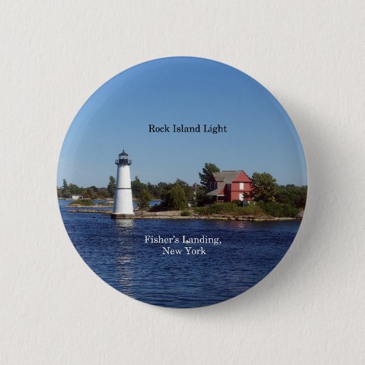 Badge Rond 5 Cm Bouton Rock Island Light (Devant)