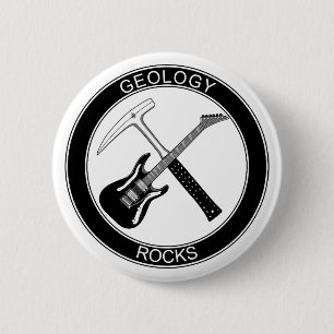 Badge Rond 5 Cm Bouton Rocks de géologie