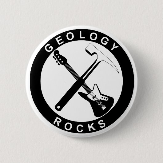 Badge Rond 5 Cm Bouton Rocks de géologie (Devant)