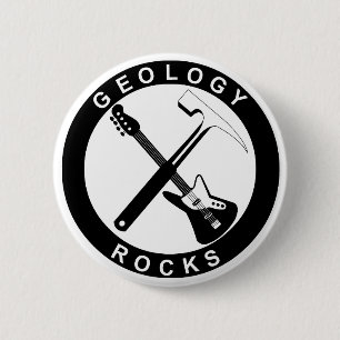 Badge Rond 5 Cm Bouton Rocks de géologie