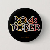 Badge Rond 5 Cm Bouton "Rocktober" du centre commercial Rad (Devant)