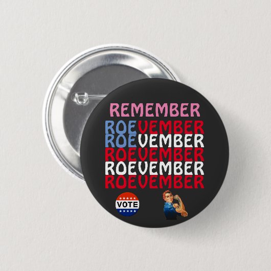 Badge Rond 5 Cm Bouton ROEVEMBER (Devant & derrière)
